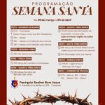 Paróquia Senhor Bom Jesus divulga programação da Semana Santa 2026